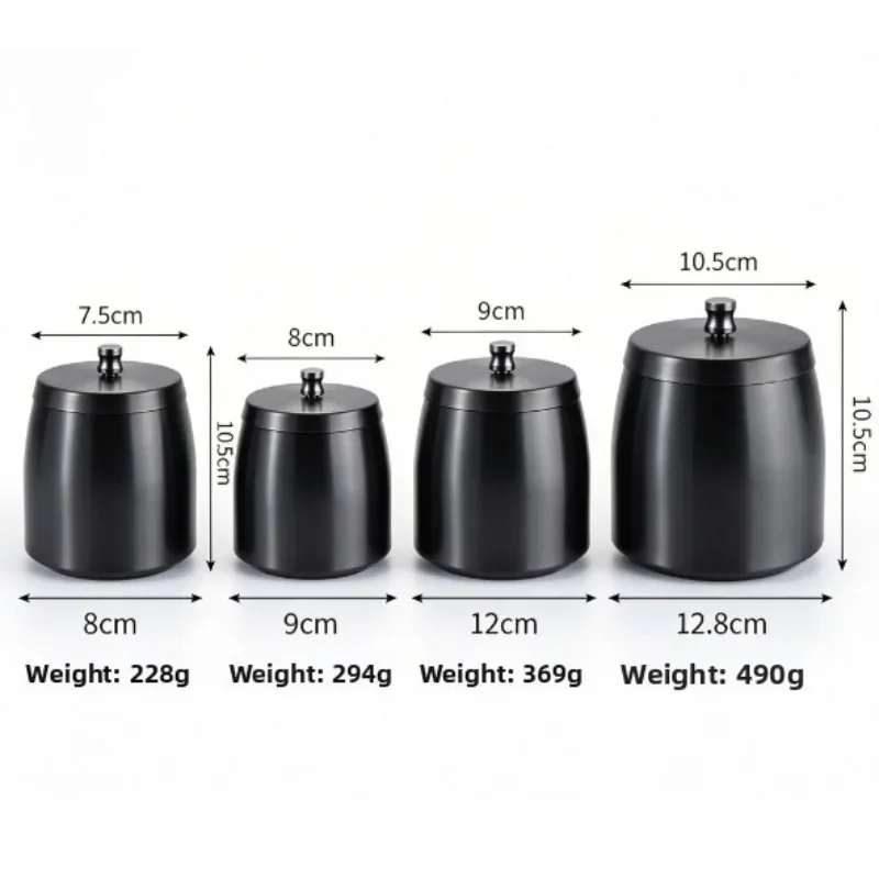 Large Capacity Windproof Stainless Steel Ashtray High Profile Anti Fly Ash Household Ash Holder