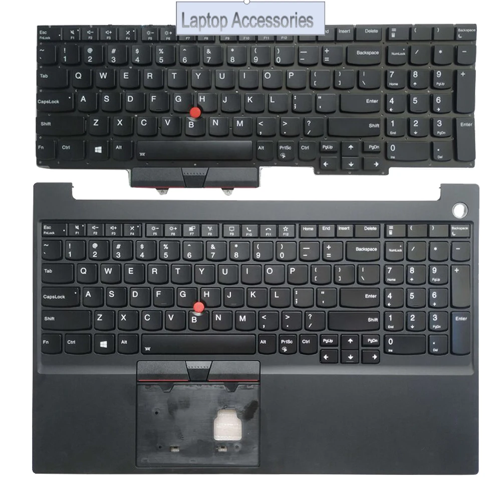 New Backlit US Keyboard For Lenovo ThinkPad E15 Gen 2 SN20U63990 FRU:01XY010/With Palmrest Upper Cover Case AP1HK000D00