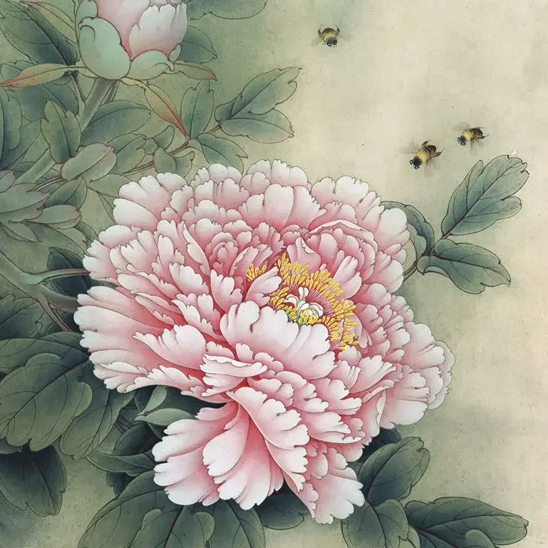 Meticulous Painting Paper Ripe Xuan Paper Set Chinese Traditional Painting Line Drawing Manuscripts Flower Bird Peony Line Draft