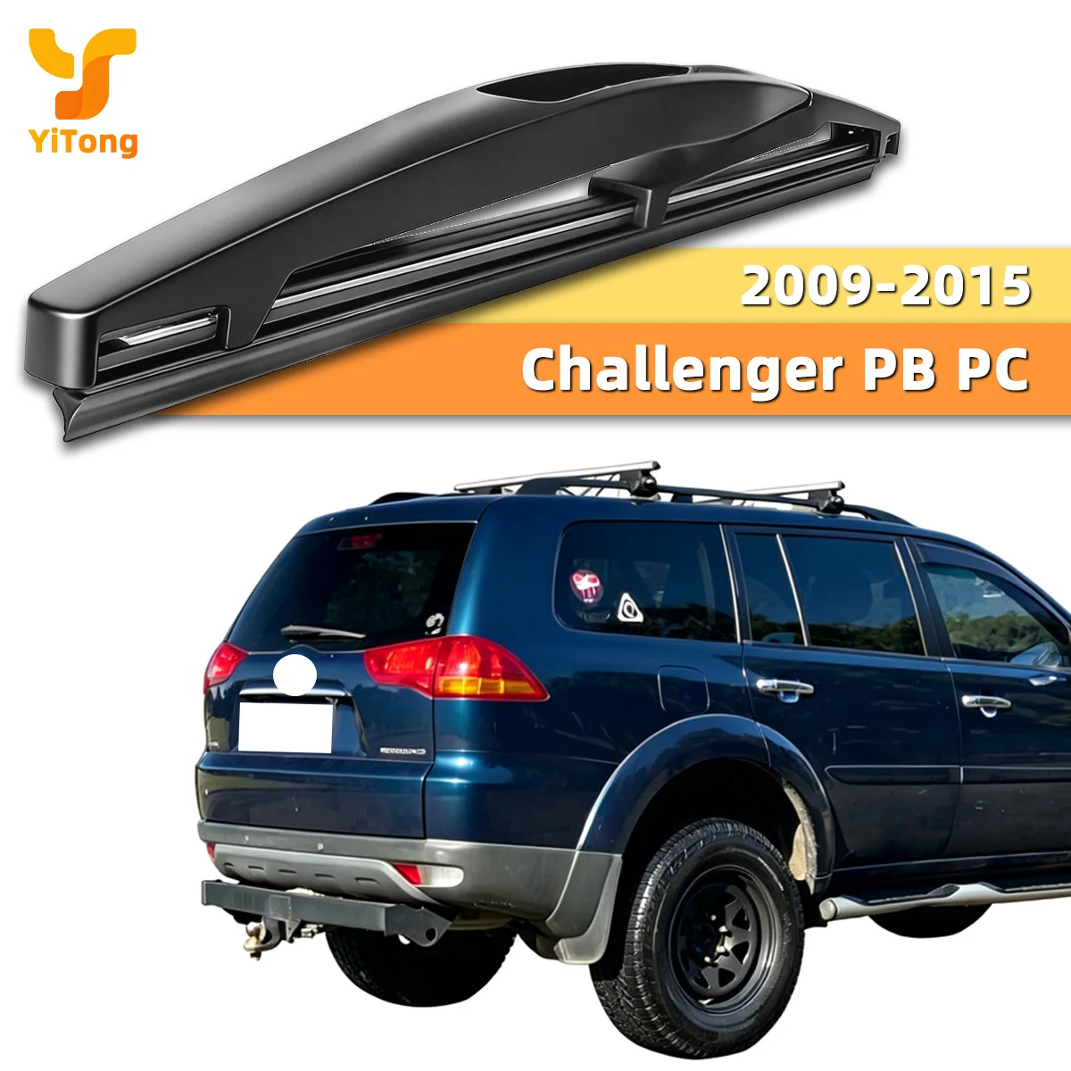 Geeignet für Mitsubishi Challenger PB PC 2009–2015. Auto-Heckwischerblatt, Naturkautschukstreifen, geräuschlos, glattes Wischen, streifenfrei