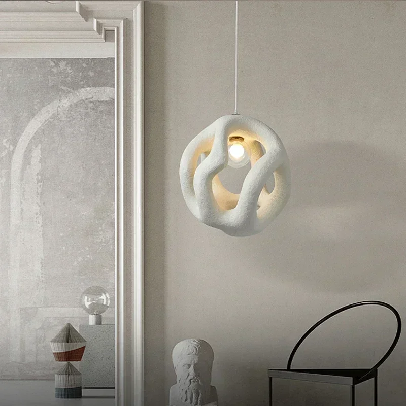 Wabi Sabi Style Restaurant Pendant Light Single Head Small Pendant Light Designer Living Room Sofa Light Study Counter Lighting