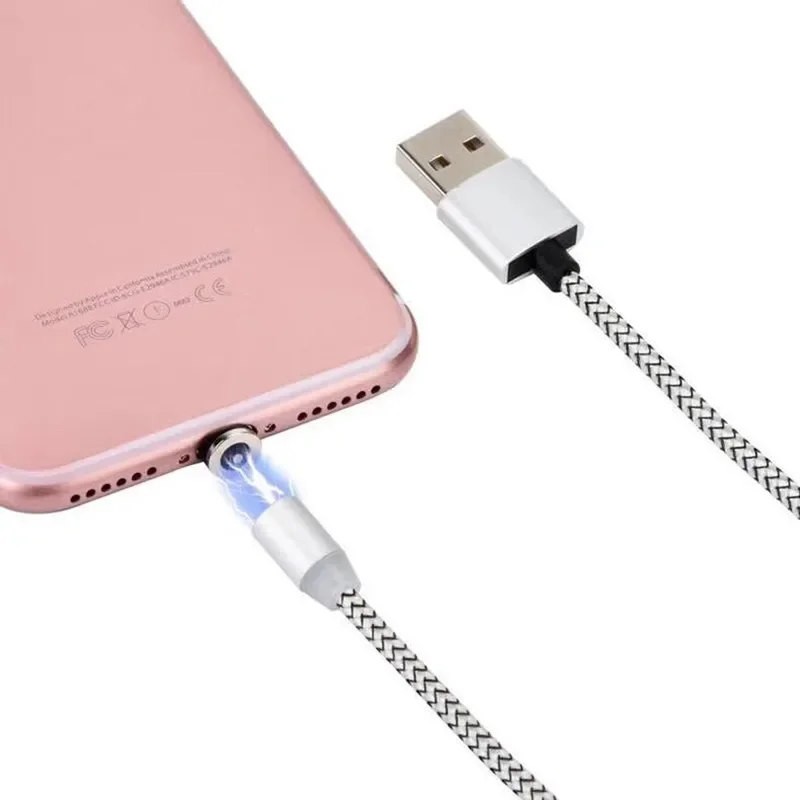 Cavo dati di ricarica magnetica USB 1m 2 m per Apple iPhone 13 12 Mini 11 PRO XS MAX XR 5S SE 6S 7 8 Plus iPad Air 2 3 linea di ricarica