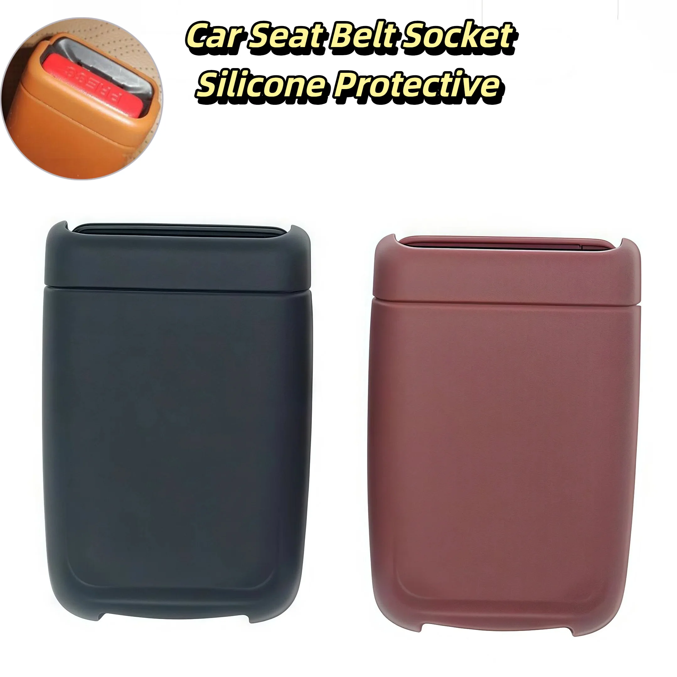 Universal cinto de segurança do carro fivela capa anti risco cinto de segurança botão protetor capa de proteção acessórios interiores do carro