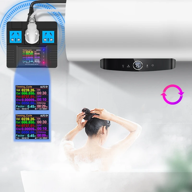 Digitale Energiemeter 16A AC85-265V WIFI Power Elektriciteit Monitor Alexa Google Home Spraakbesturing Voor Tuya Smart Leven APP