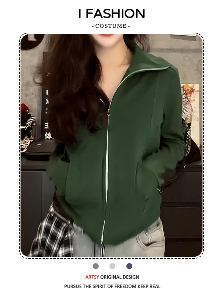 Faionable ort Rits Vest Dames Casual Sle Bovenkleding Lente Herfst ular Trendy Kleding Straight Body Fit