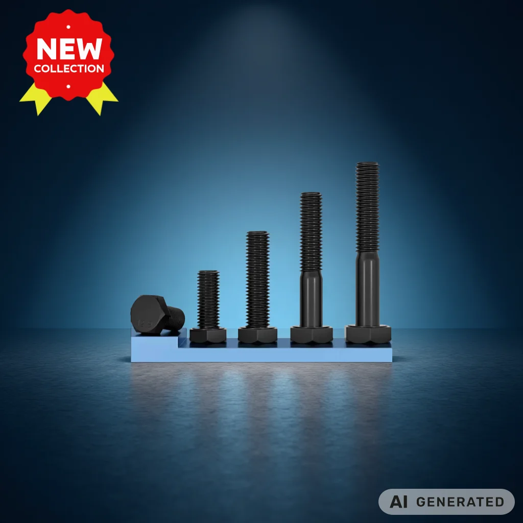 1/10pcs Grade 12.9 High Strength Hex Head Bolt - Black Oxide Finish, Fully & Half Threaded Extended Screw, M6 M8 M10 M12 M14 M16