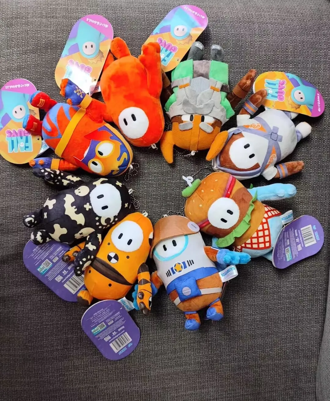 New Jelly Bean Ultimate Knockout Plush Toy Cartoon Game Doll Decoration Room Sofa Children's Birthday Collection Gift