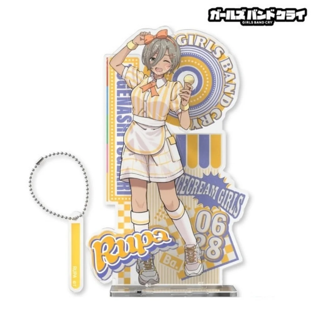 Anime Girls Band Cry Acrylic Stand Figure Nina Iseri Momoka Kawaragi Ice Cream Girls Diorama Plate Keyring Fans Gift