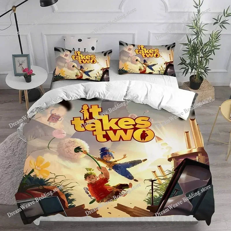 Takes Two Bedding Set Single Twin Full Queen King Size Bed Set Adult Kid Bedroom Duvet Cover Sets 3D Print Game Bed Sheet Set741