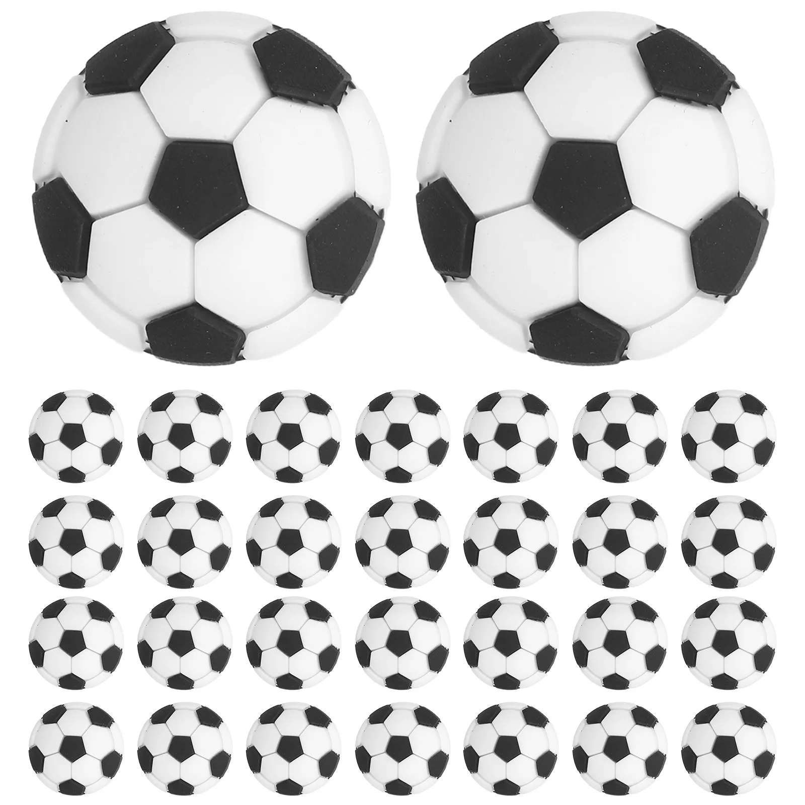

30Pcs Soccer Pen Clip PVC Pencil Topper Soft Cute Football Pencil Charms for School Supplies Classroom Rewards Prizes
