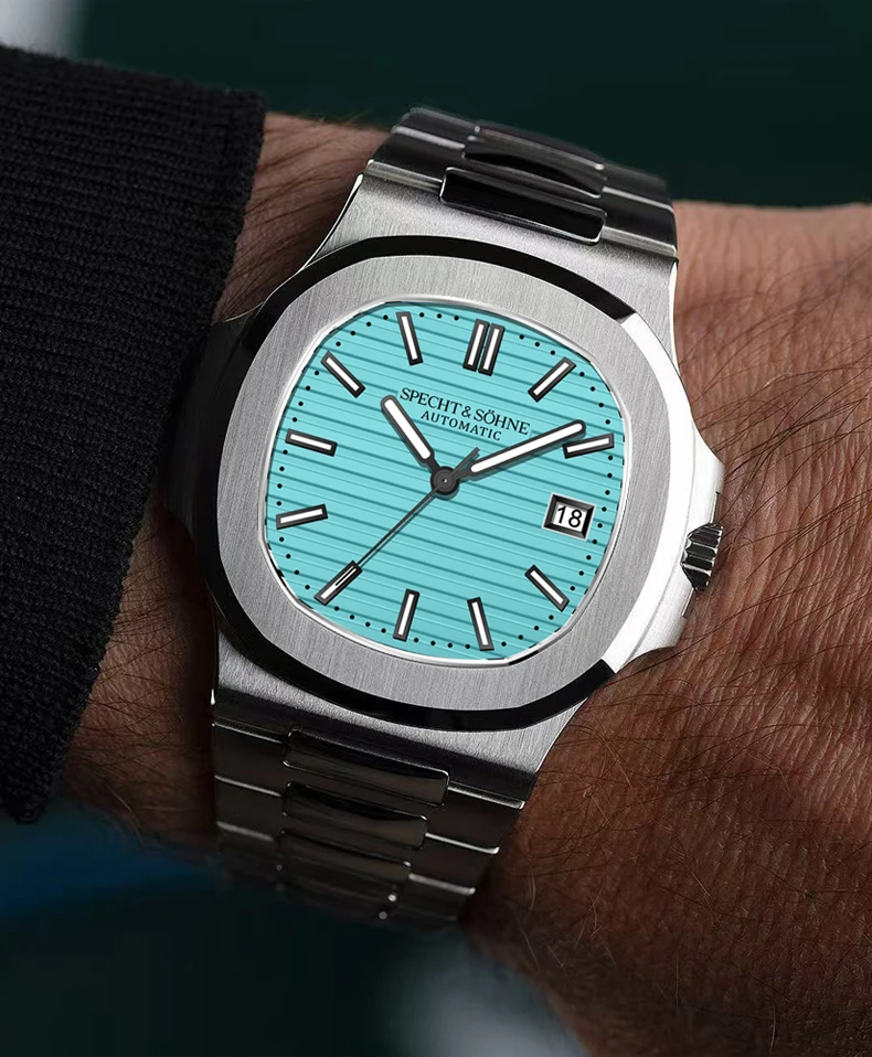 2025 New Specht Sohne Men's Automatic Mechanical Watches  Sapphire Crystal Stainless Steel 50m Waterproof 5711 Watch For Men - Image 4