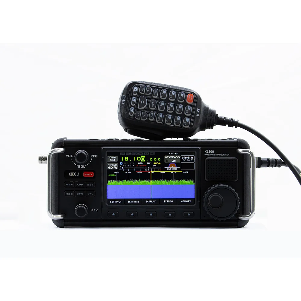 Xiegu X6200 HF/50MHz Compact-type Amateur Portable Radio Transceiver WFM Aviation Wide Frequency Band Multi-mode Receiver