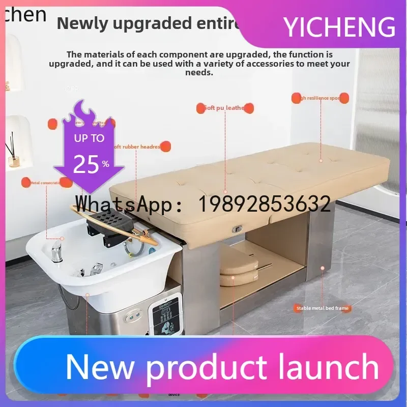 

MR ceramic basin Thai shampoo bed special beauty bed hairdresser barber shop