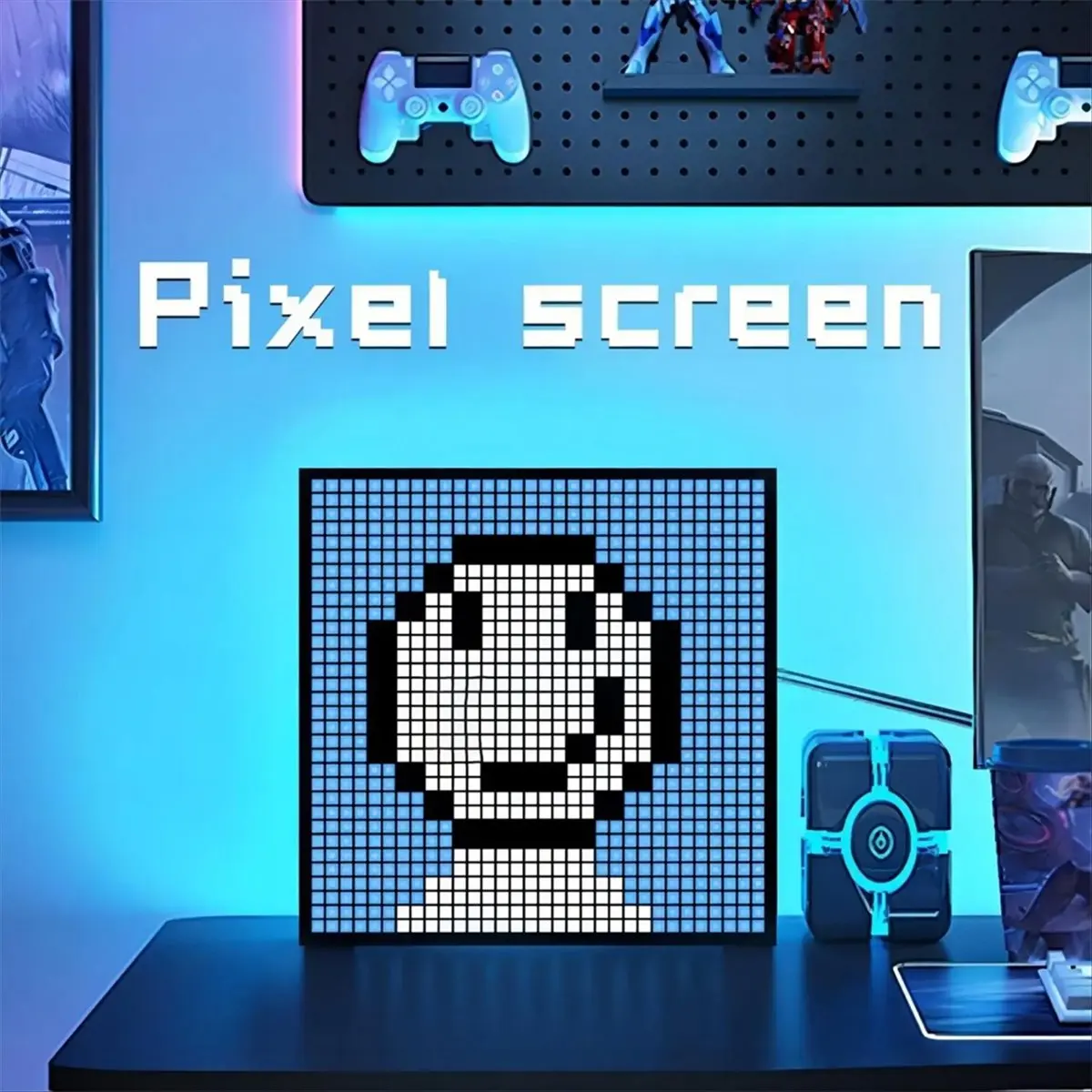 A64I LED Pixel APP Cellphone Control Display 16X16 Programmable Night Light LED Screen for Gaming Decoration Business