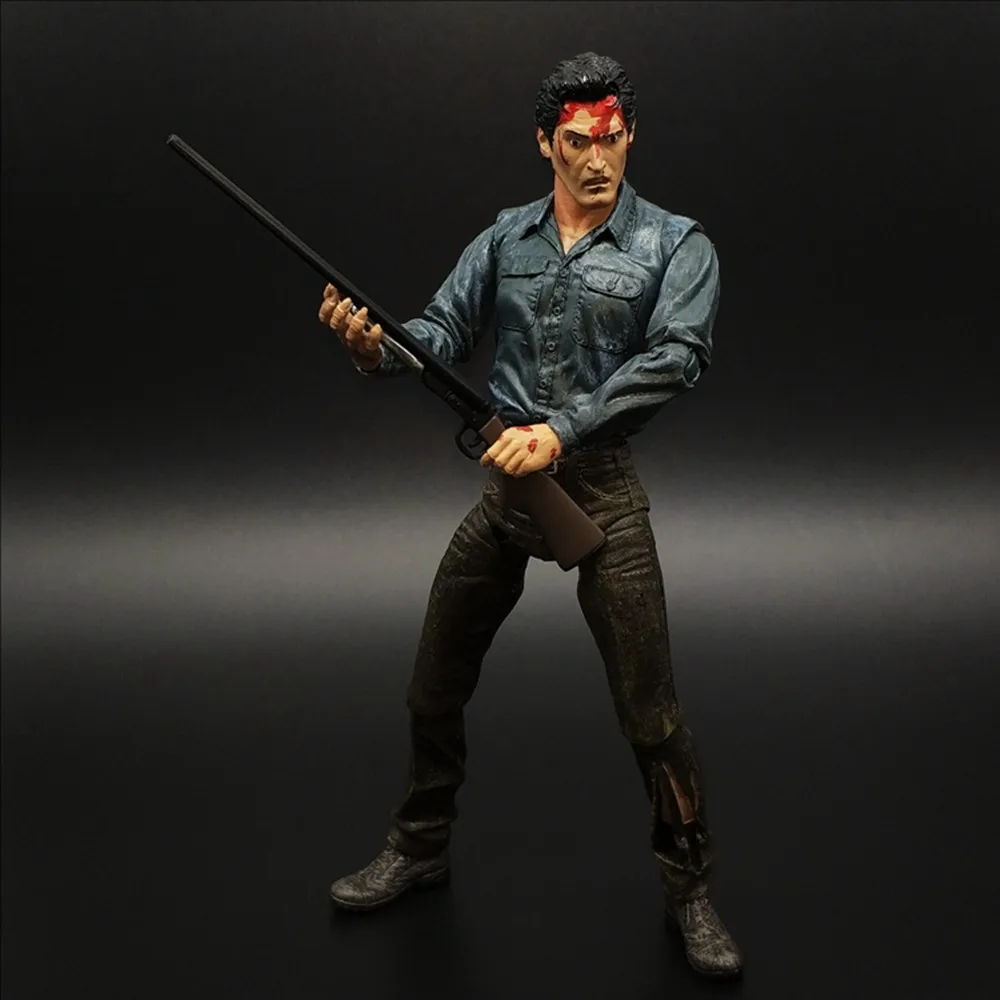 NECA Evil Dead 2 ภาพยนตร์สยองขวัญรูปเยาวชนได้รับบาดเจ็บ ASH Movable Joint รุ่นรูปของเล่นคอลเลกชันเครื่องประดับของขวัญฮาโลวีน