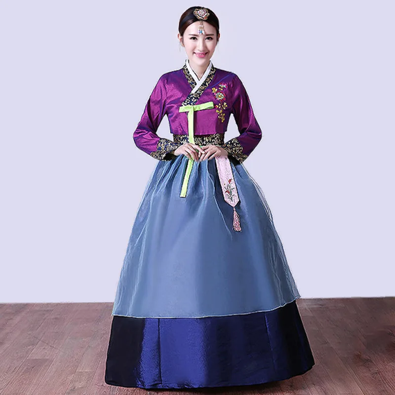 Abito Hanbok coreano per donna Costume tradizionale antico da ballo di scena Lady Palace Corea Abiti da ballo nazionale per matrimonio