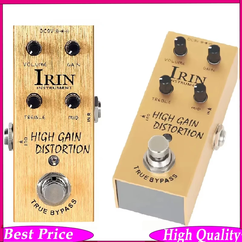 

IRIN AN-14 Guitar Effector High Gain Distortion Effect Pedal Heavy Metal True Bypass Design Electric Guitar Pedal Guitar Parts