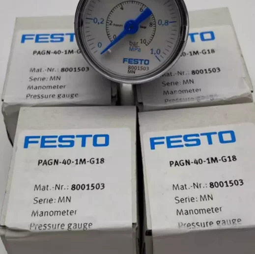 2PCS New FESTO pressure gauge PAGN-40-1M-G18 8001503