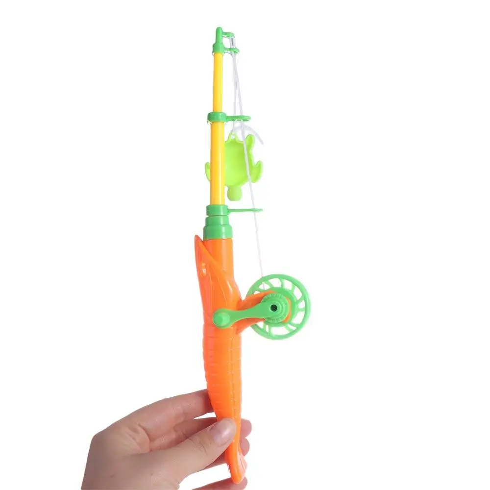 Boys and Girls Magnetic Kids Fishing Rod Magnet Hooks Fishing Poles Fish Model Toy Retractable Plastic Fishing Toy Educational