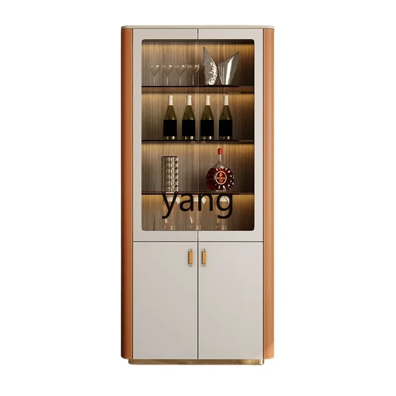 

LTT light luxury wine cabinet modern household wall high-end display small apartment multi-functional glass door locker
