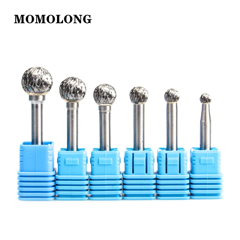 DX Type Double Slot Tungsten Steel Wood Carving Grinding Head Hard Metal Milling Cutter For Copper Alloy Rotary File