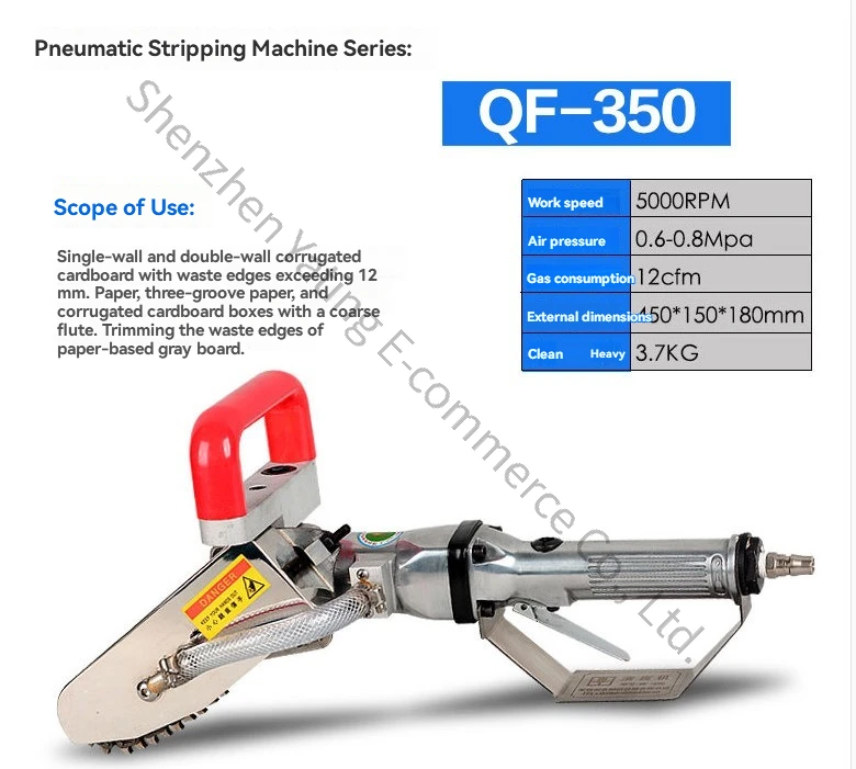 

QF-650 Pneumatic Electric Waste Cleaning Corrugated Cardboard Box Scraping Cardboard Color Box Waste Removal Trimming Machine
