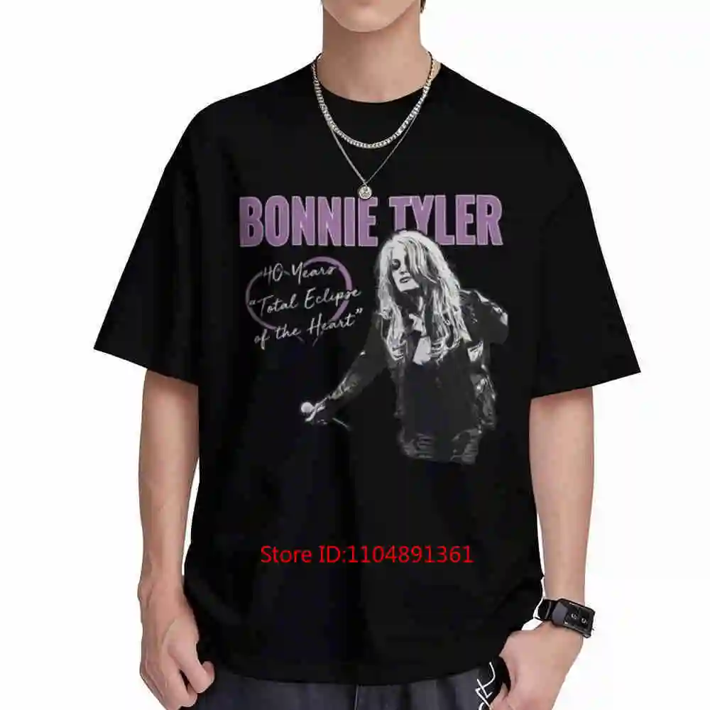 Vintage Bonnie Tyler Singer Short Sleeve Tee 100% Cotton T-Shirt