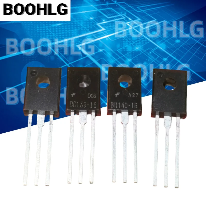 5 Pairs BD139-16 BD140-16, BD139 BD140 TO-126 NPN PNP Complementary Power Transistor, New Original