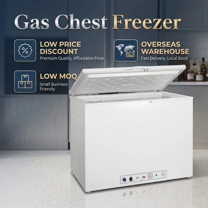 Airo 191L 2 Way Deep Freezer AC Electric LPG Gas Powered Energy Efficient Chest Freezer with Local Warehouse
