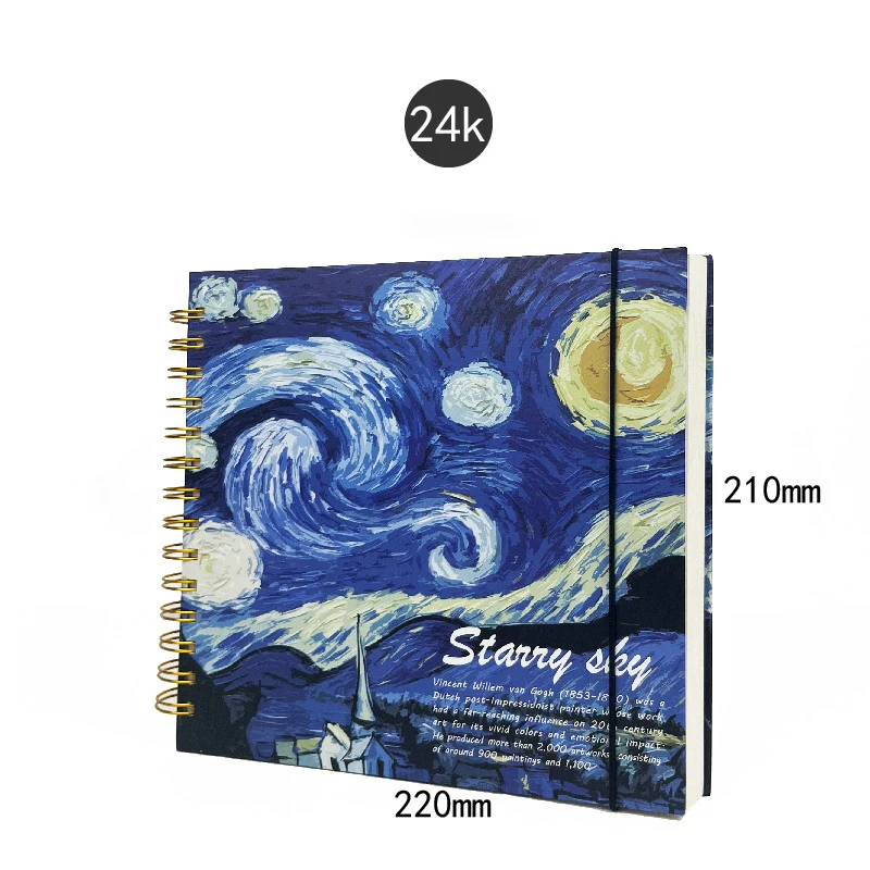 Bloc de bocetos de varios tamaños, cuaderno de bocetos de arte, Bloc de dibujo en blanco, cuaderno de bocetos grueso para práctica de dibujo de clase de arte creativa