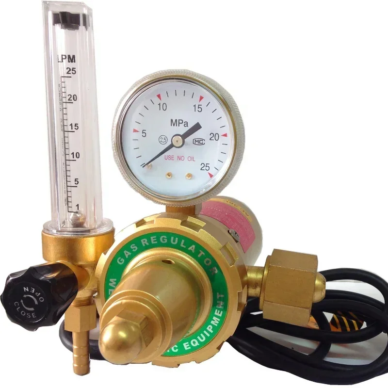 stable output WX-59 Heated CO2 Meter All-copper Carbon Dioxide Decompressor Gauge Pressure Gauge 12MPA Carbon Dioxide CO2 Decomp