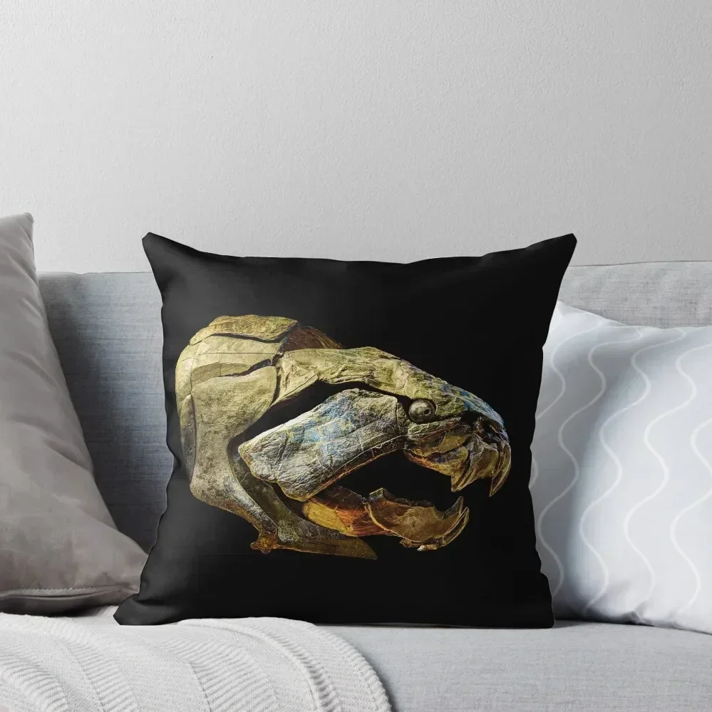 

Dunkleosteus skull Throw Pillow Marble Cushion Cover Luxury Pillow Cover Luxury Cushion Cover Cushions For Children pillow