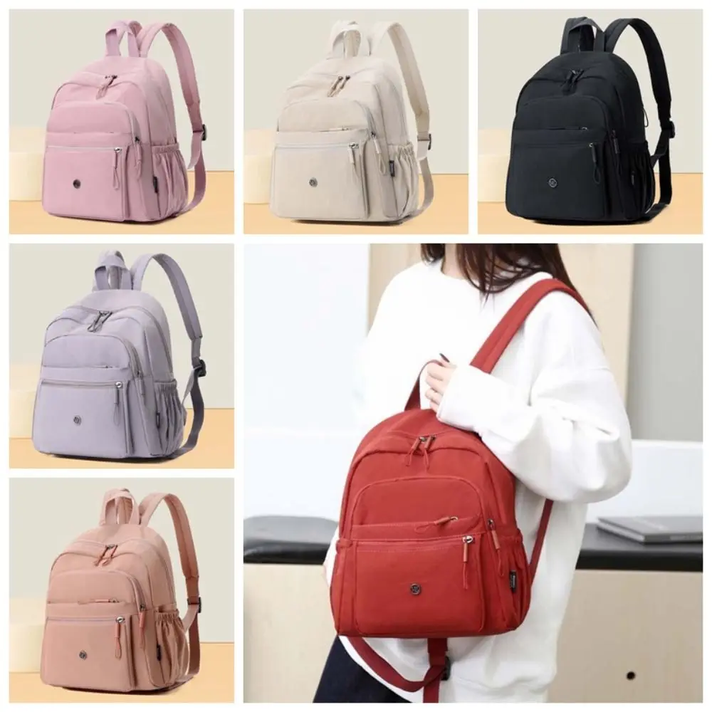 

Large Capacity Oxford Cloth Backpack Japanese Style Anti-Splash Water Casual Daypack Soft Adjustable Women School Bag Work