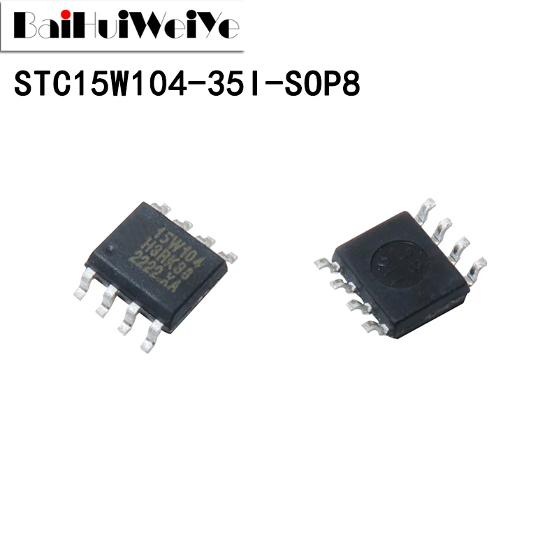 5PCS STC15W104 STC15W104-35I-SOP8 STC15W104-35I Single-Chip Microcomputer LQFP32 New Good Quality Chipset