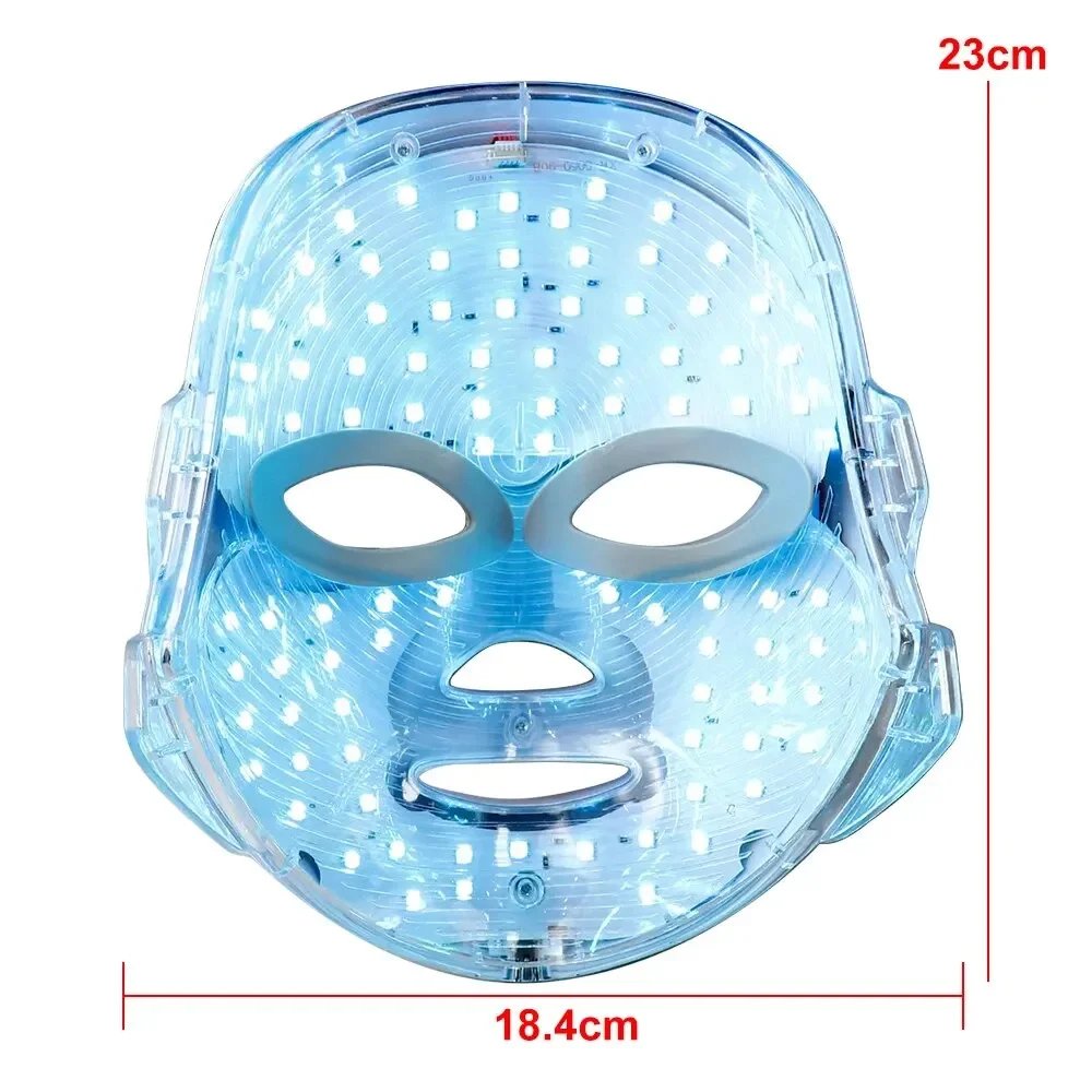 7 Colors Facial LED Mask LED Photon Therapy Beauty Mask Anti Aging Skin Rejuvenation Whitening USB Rechargeable Beauty Device