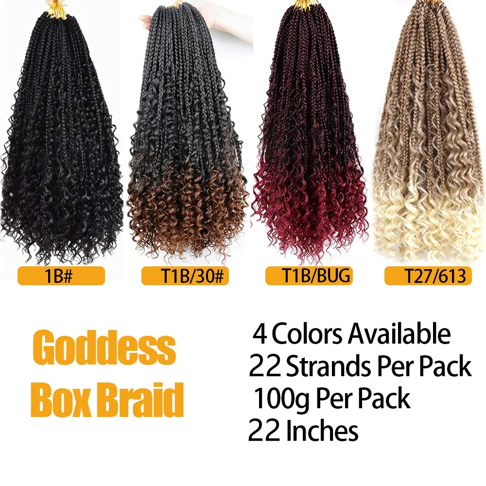 22 "เทพธิดา Locs เกลียวถักไหมพรมโครเชท์ธรรมชาติสังเคราะห์ Braiding Hair Extension Ombre River Faux Locs กับ Curly ผม Expo เมือง