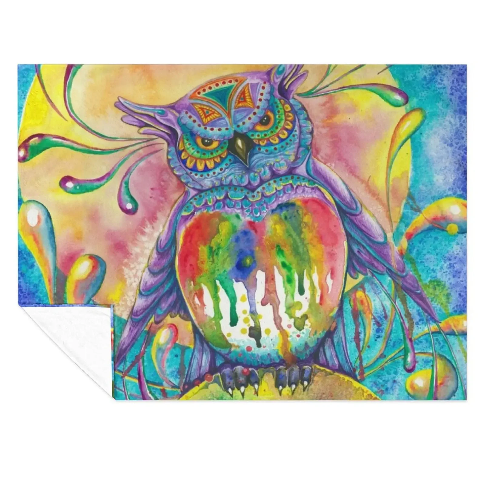 

Night Owl Throw Blanket Thin for winter Summer Vintage Blankets