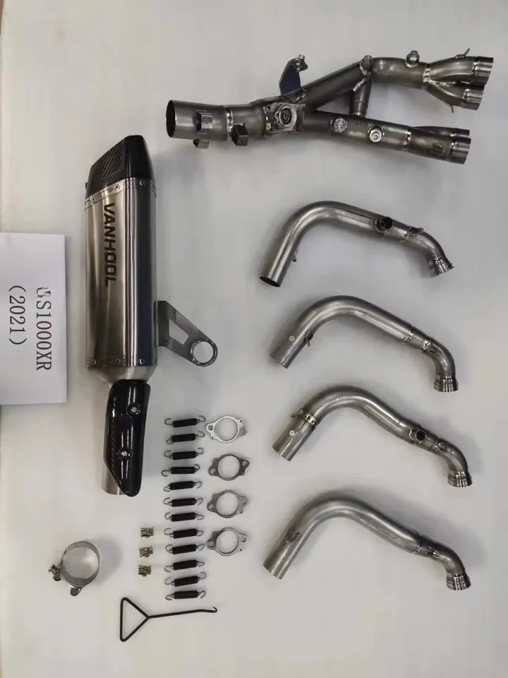 cc Adventure Bike 2021 High Performance Aftermarket Titanium Exhaust Pipe System Parts, Racing Muffler, Escape Accessories