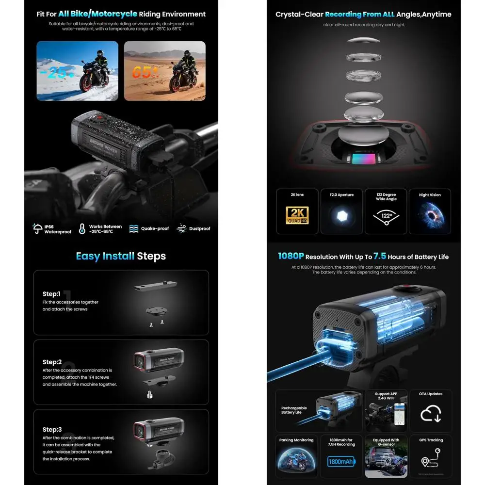 Aky-710Lite Motorcy…