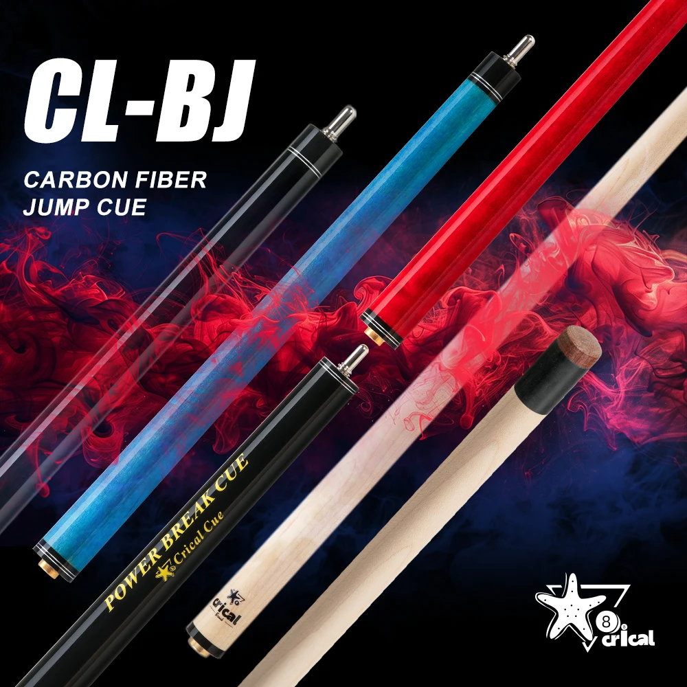 

CRICAL Heavy Hitter Jump Break Cue 3-х шт. Карбоновый кий для прыжков с наконечником 13,2 мм, профессиональный кий для прыжков, бильярдный кий
