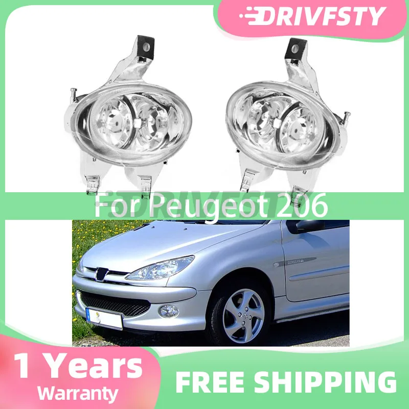 

4E0941699B For Peugeot 206 Foglight Front Bumper Foglight Foglamp Assembly Fog Light Car Accessories
