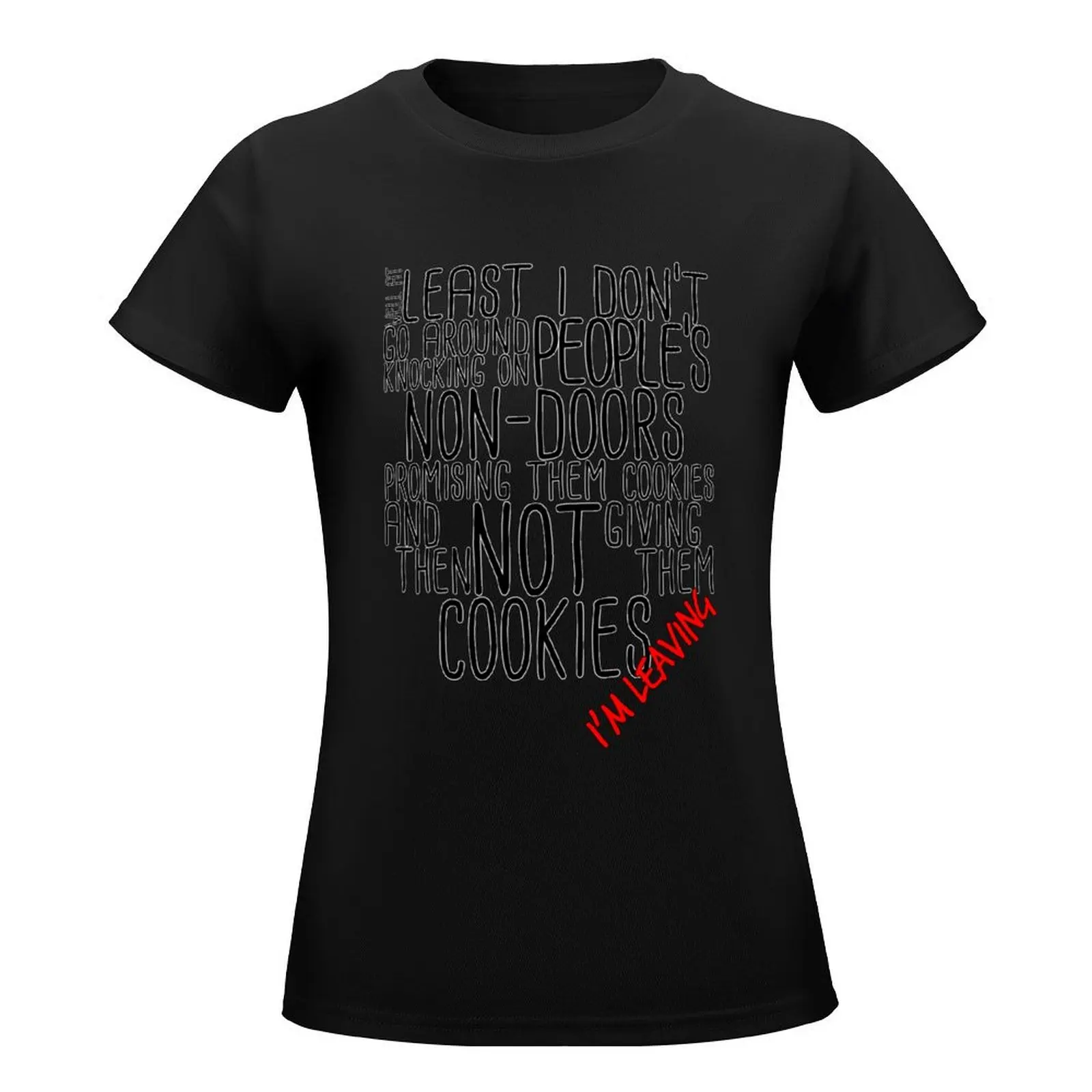 I'm Leaving T-Shirt tops Blouse korean fashion hippie clothes Women's tops