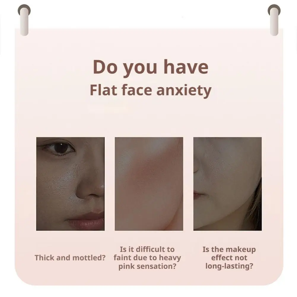 3Colors Liquid Contour Highlighter Multi-purpose Blush Cream Matte Face Blusher Cheek Tint Eyeshadow Bronze Contouring Makeup