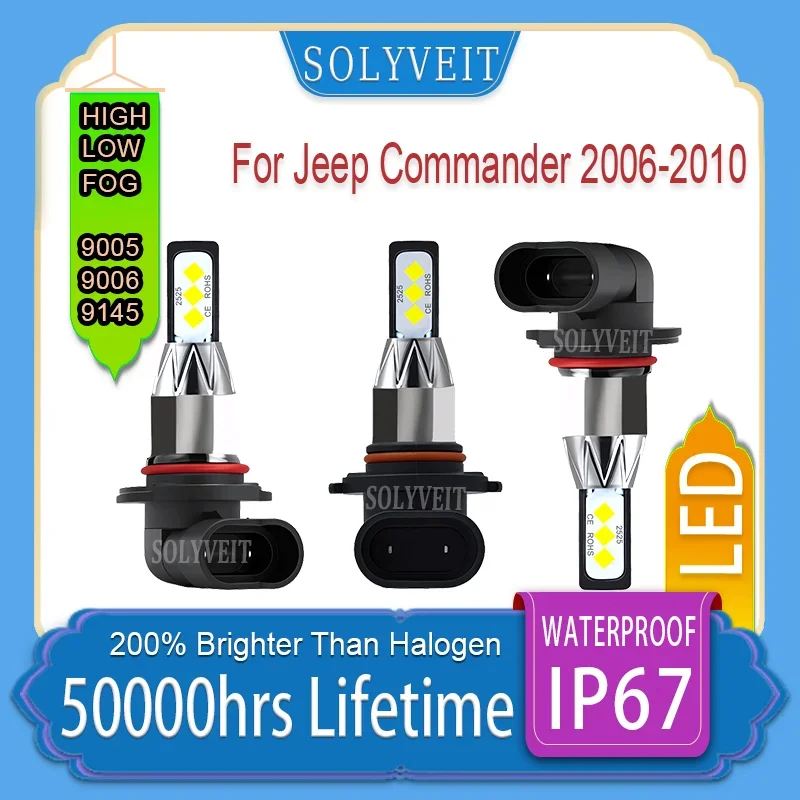 

Enhanced Nighttime Visibility High-Quality 9005 9006 9145 LED Headlight foglight LED For Jeep Commander 2006 2007 2008 2009 2010