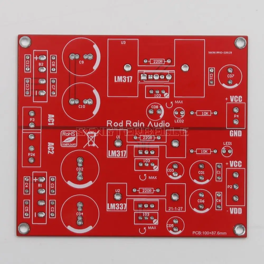 HiFi Audio DAC Preamp LM317 LM337 Voltage Regulator Power Supply Board Single DC + Dual DC PSU