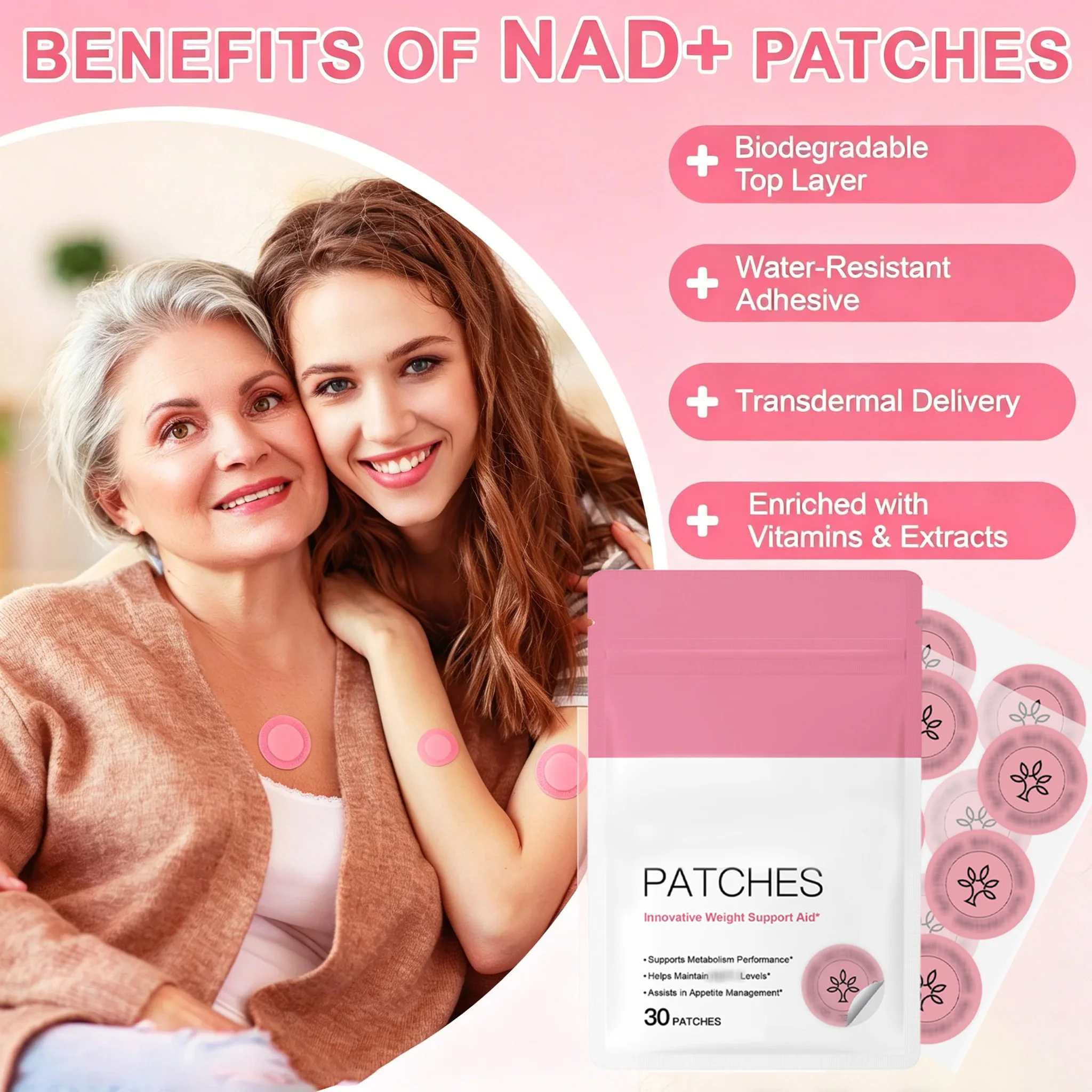 30PCS Weight Management Assistance Patch Easy To Use Body Weight Loss Sticker Body Care Patch.