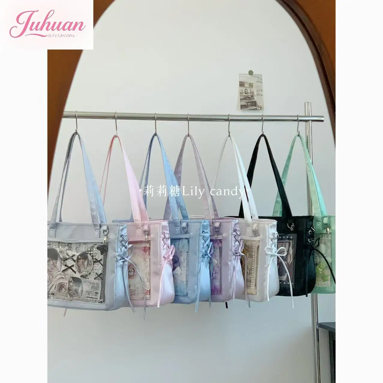 

New Original Satin Large Capacity Bag One-shoulder Crossbody Bags Female Sweet Versatile Commuting To Clas Lta Bag for Women