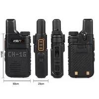 Portable High Power Walkie Talkie,KSUN M6, 6W,400-470,TYPE-C,USB Fast Charger,One Key to Frequency,Two-Way Radio