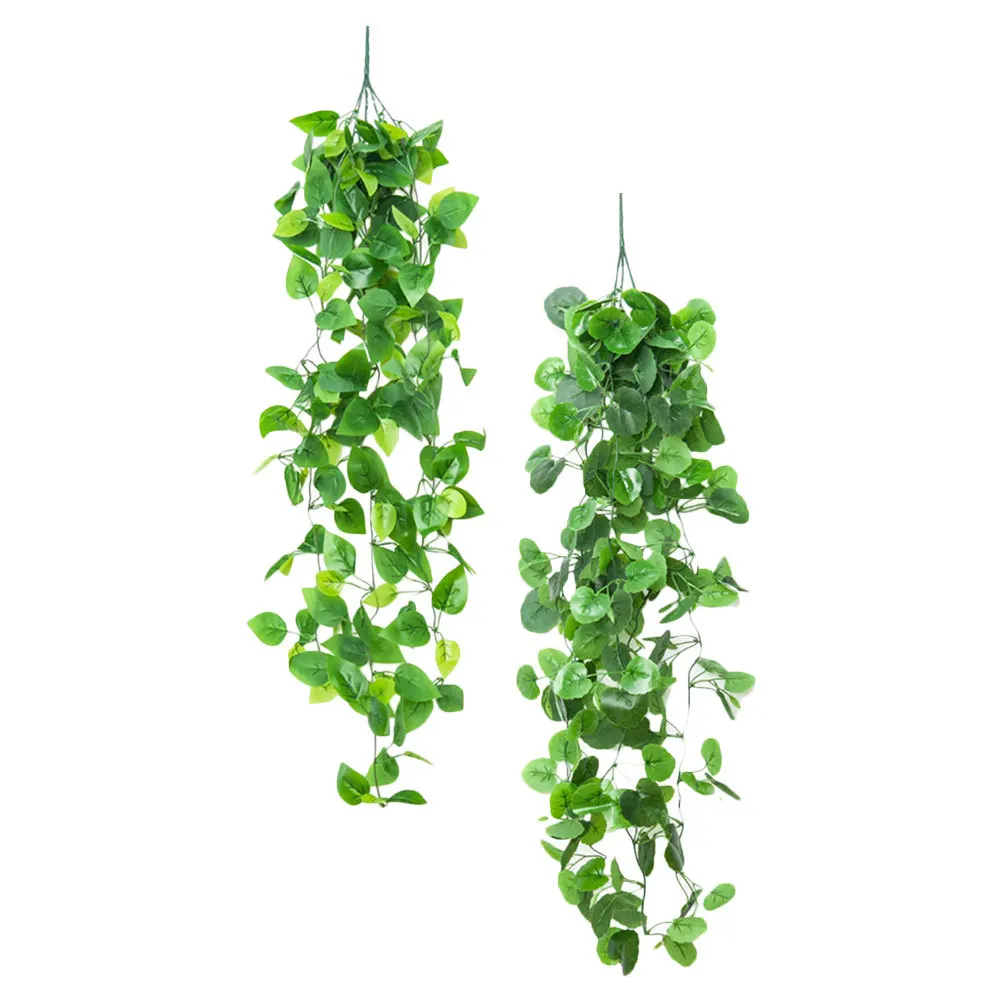 

2 Pcs Decorations Simulated Green Wall Hanging Plants Simulation of Greenery