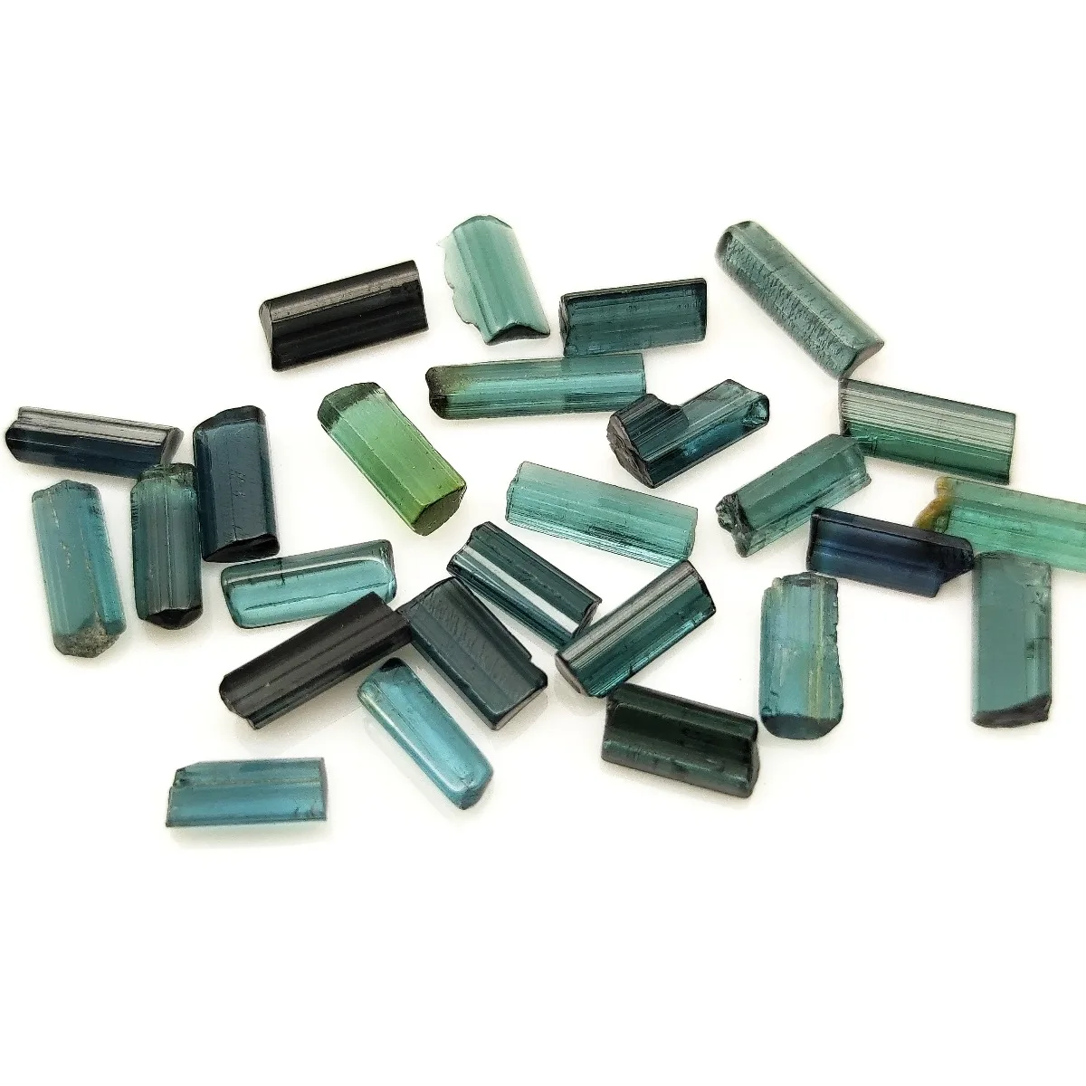 Brazilian Elbaite Crystal Specimens, 10g 5-15mm Natural Tones, Display Case for Geology Specimens & Collector Display